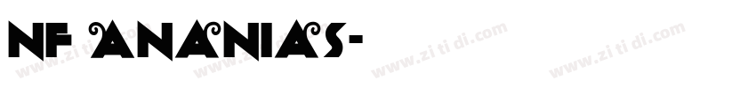 NF Ananias字体转换
